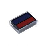 Ersatzkissen fr Trodat 6/4850 zweifarbig blau/rot 2er Pack