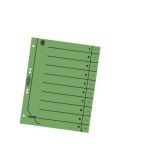 Trennblatt A4 durchgefrbt grn Kraftkarton Druck sw 100er Pack