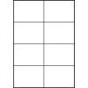 Inkjet Laser Copy Etikett 105x74mm weiss 100 Blatt A4