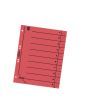 Trennblatt A4 durchgefrbt rot Kraftkarton Druck sw 100er Pack