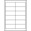 Inkjet Laser Copy Etikett 97x42,3mm weiss 100 Blatt A4